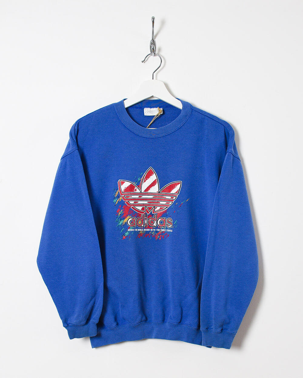 Adidas The World Brand Sweatshirt - Small - Domno Vintage 90s, 80s, 00s Retro and Vintage Clothing 