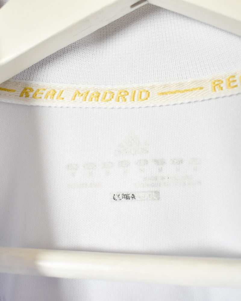 Vintage 10s+ White Adidas Real Madrid Ronaldo 2011/12 Home