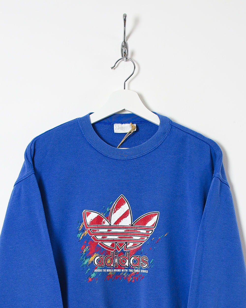 Adidas The World Brand Sweatshirt - Small - Domno Vintage 90s, 80s, 00s Retro and Vintage Clothing 