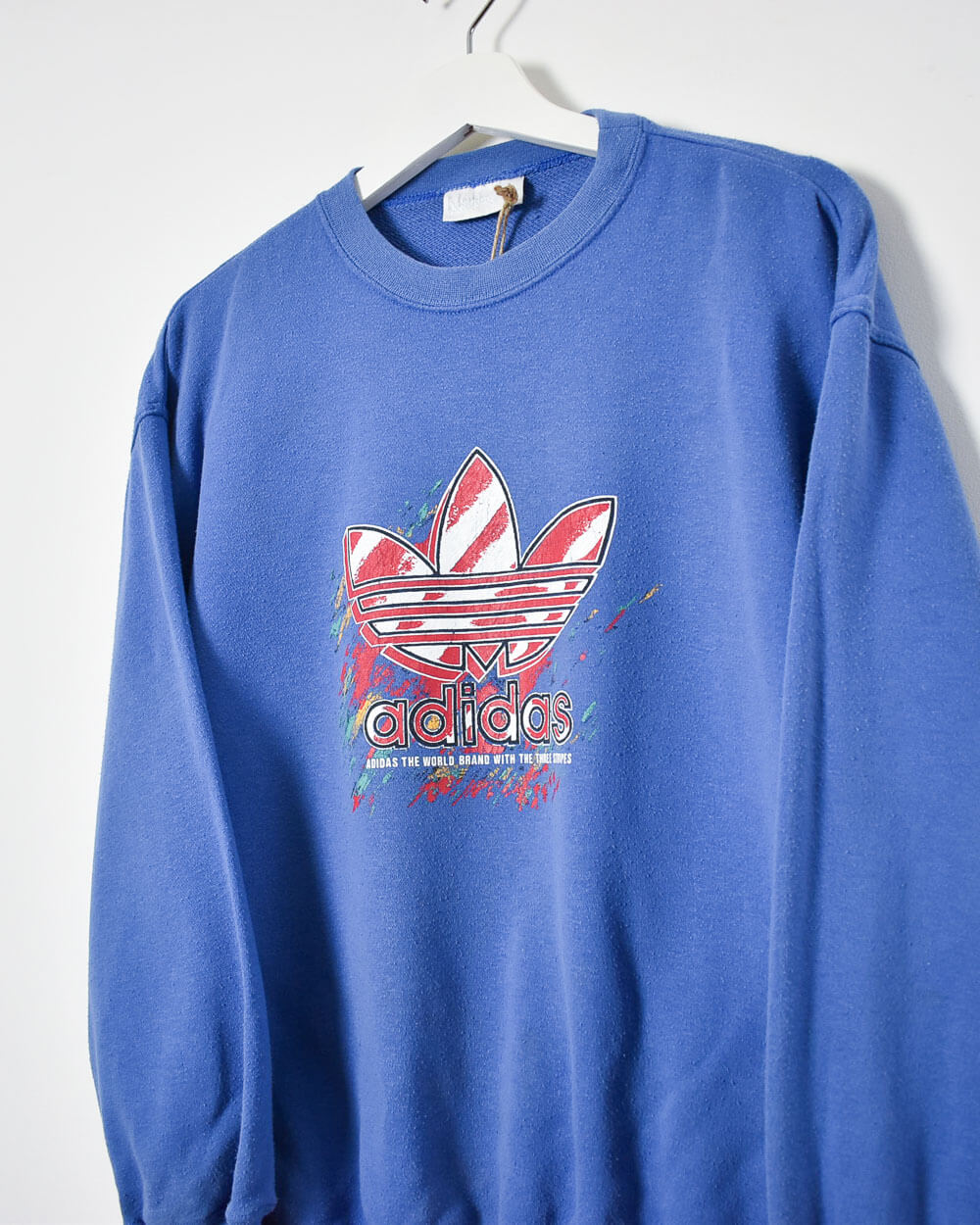 Adidas The World Brand Sweatshirt - Small - Domno Vintage 90s, 80s, 00s Retro and Vintage Clothing 