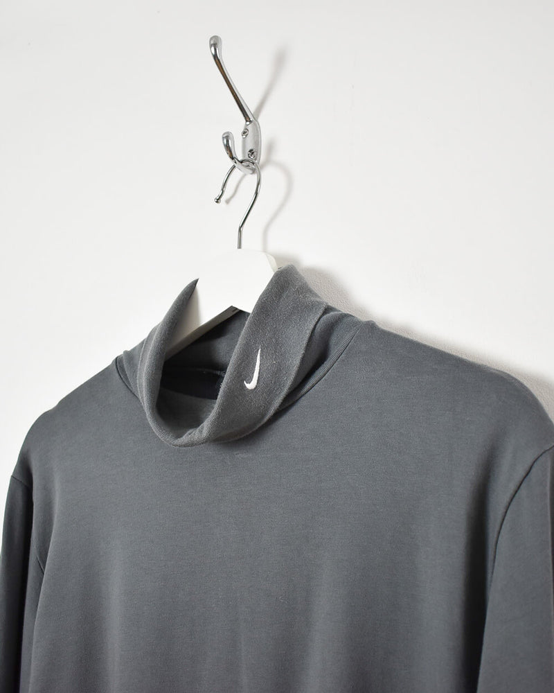 Nike Dri-Fit Turtle Neck Sweatshirt - Medium - Domno Vintage 90s, 80s, 00s Retro and Vintage Clothing 