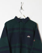 Navy Canda Golden Mountain Adventure Spirit Collared Sweatshirt - Large