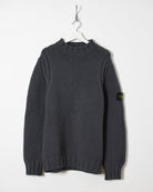 Stone Island 90s Woollen Heavy Knitted Sweatshirt - Large - Domno Vintage 90s, 80s, 00s Retro and Vintage Clothing 