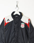 Black Adidas Liverpool Long Coat - Small