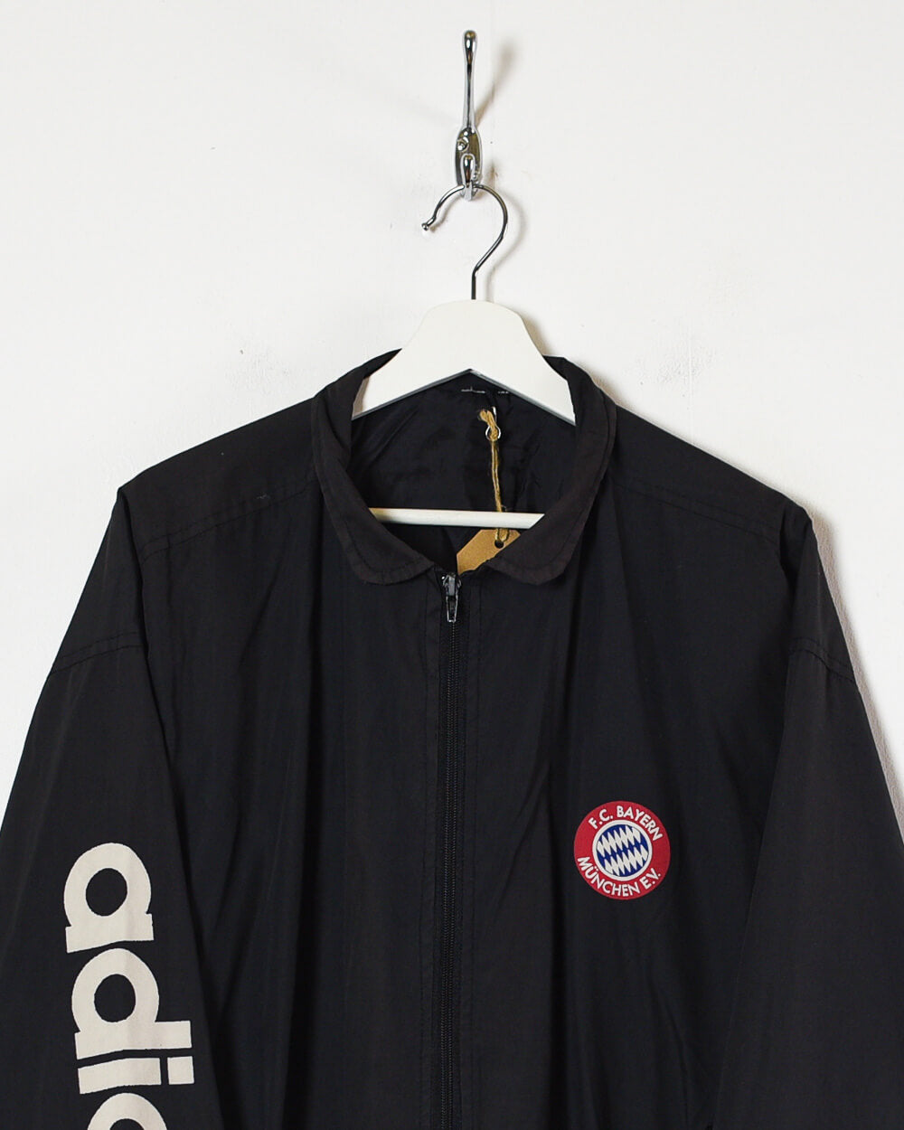 Black Adidas FC Bayern Munich Jacket - Large