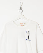 White Champion Reverse Weave T-Shirt - Large