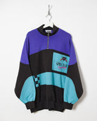 Adidas Take Off Special Cycling 1/4 Zip Sweatshirt - X-Large - Domno Vintage 90s, 80s, 00s Retro and Vintage Clothing 