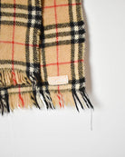 Neutral Burberry Lambswool Scarf