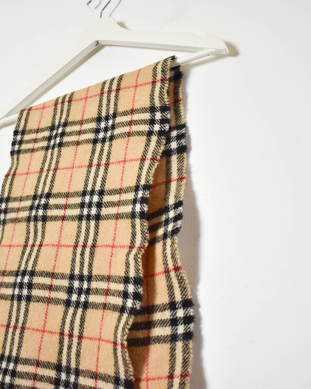 Neutral Burberry Lambswool Scarf