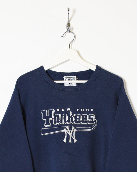 90's New York Yankees Sweatshirt Navy Medium