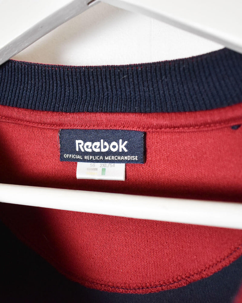 Vintage 00s Cotton Mix Navy Reebok Boston Red Sox Hoodie - XX