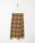 Neutral Burberry Cashmere Wool Scarf