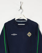 Navy Umbro Northern Ireland Football Association Sweatshirt - Large