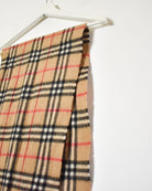 Neutral Burberry Cashmere Wool Scarf