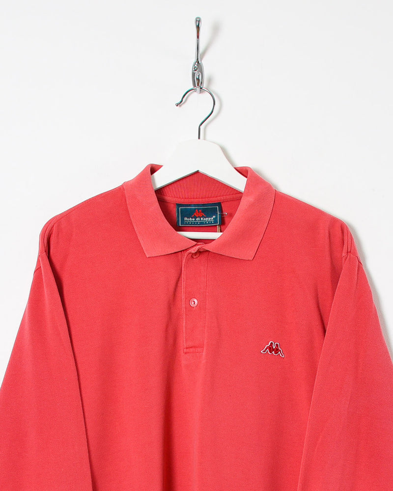 Robe di Kappa Long Sleeved Polo Shirt - Medium - Domno Vintage 90s, 80s, 00s Retro and Vintage Clothing 