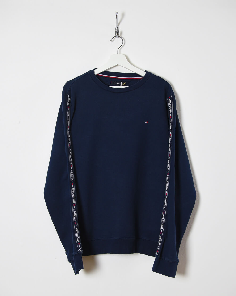 Tommy hilfiger track top sweatshirt navy sales