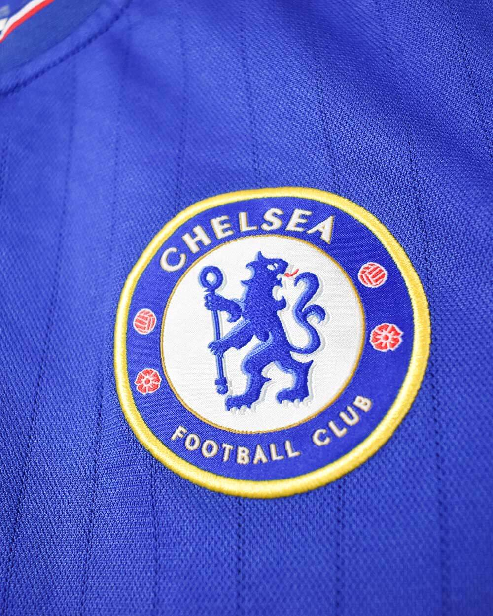 Blue Adidas Chelsea 2015/16 Oscar Home Football Shirt - X-Large