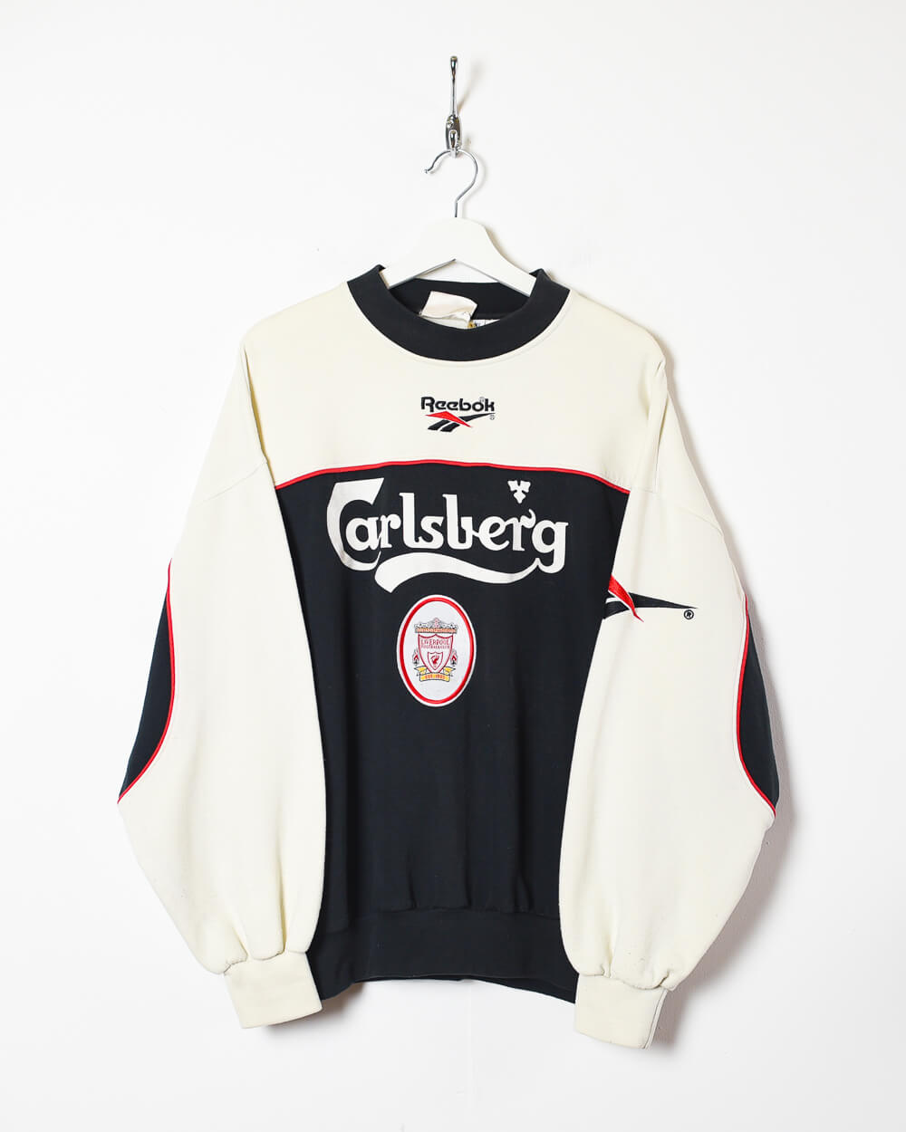 White Reebok Liverpool Carlsberg 1996/97 Sweatshirt - Large