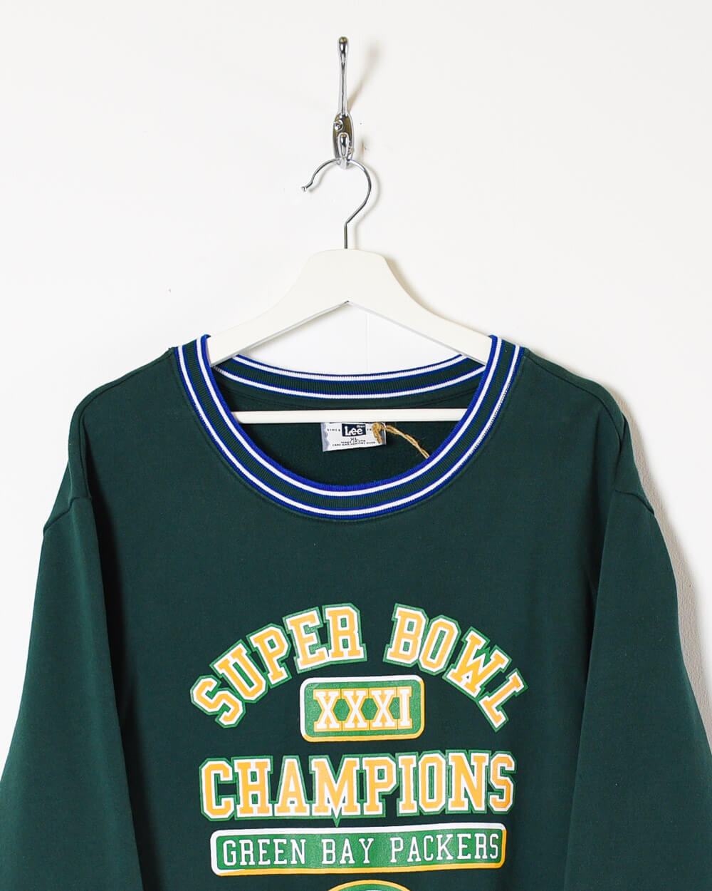 Green Lee Super Bowl Champions Sweatshirt - X-Large