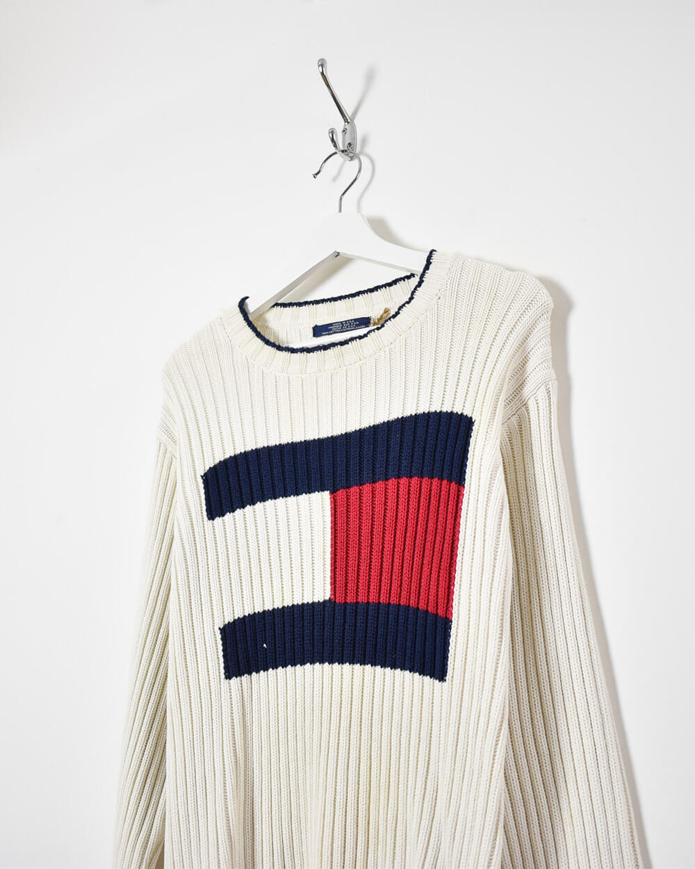 Tommy Hilfiger Knitted Sweatshirt - Medium - Domno Vintage 90s, 80s, 00s Retro and Vintage Clothing 