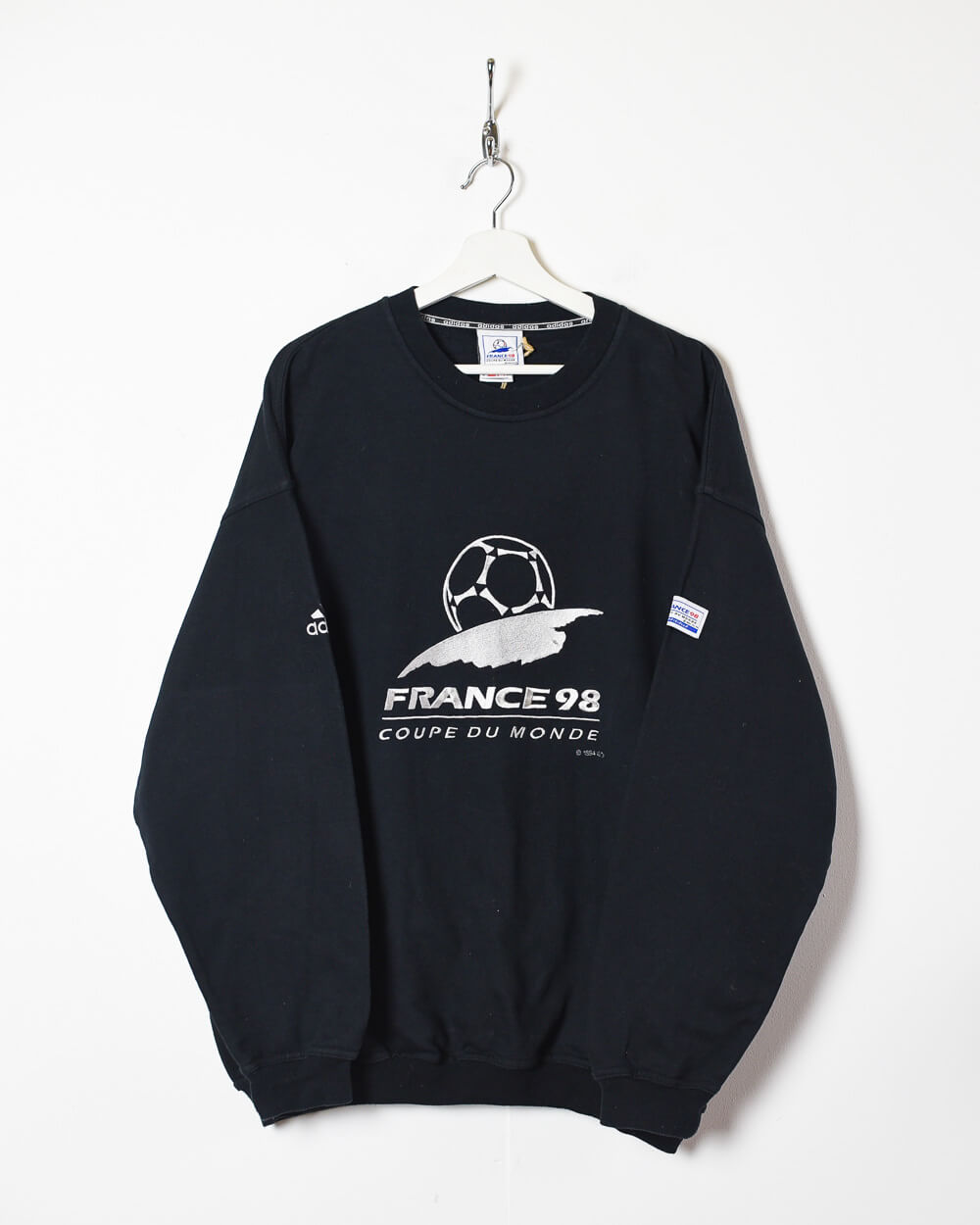 Black Adidas France 1998 Sweatshirt - X-Large