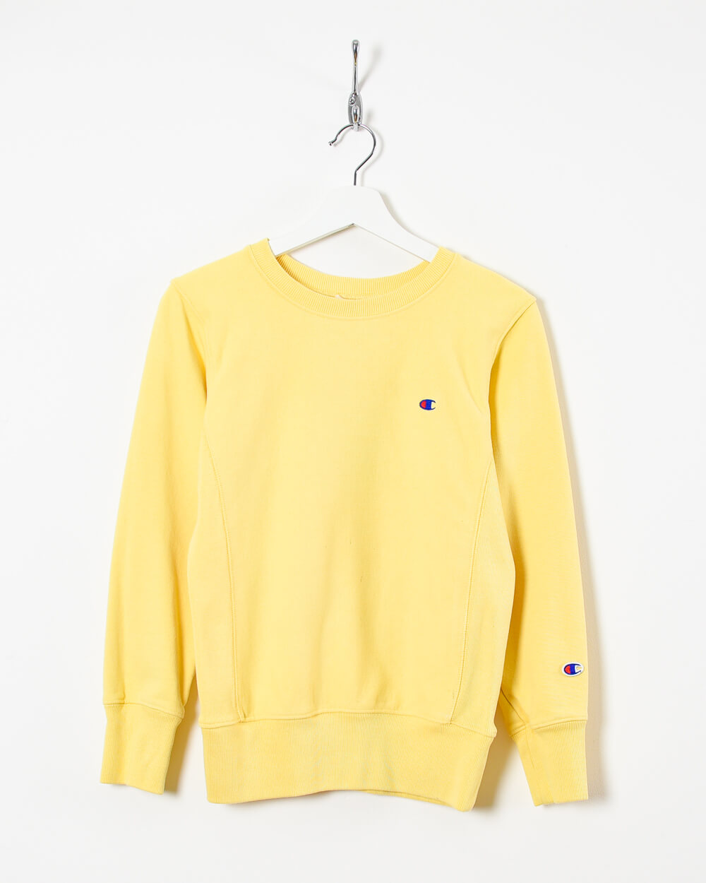 Champion reverse weave hot sale sweatshirt yellow