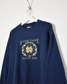 Navy CS Notre Dame Fightin' Irish Sweatshirt - Medium