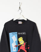 Black The Simpsons 50% Angel 50% Devil Sweatshirt - Medium