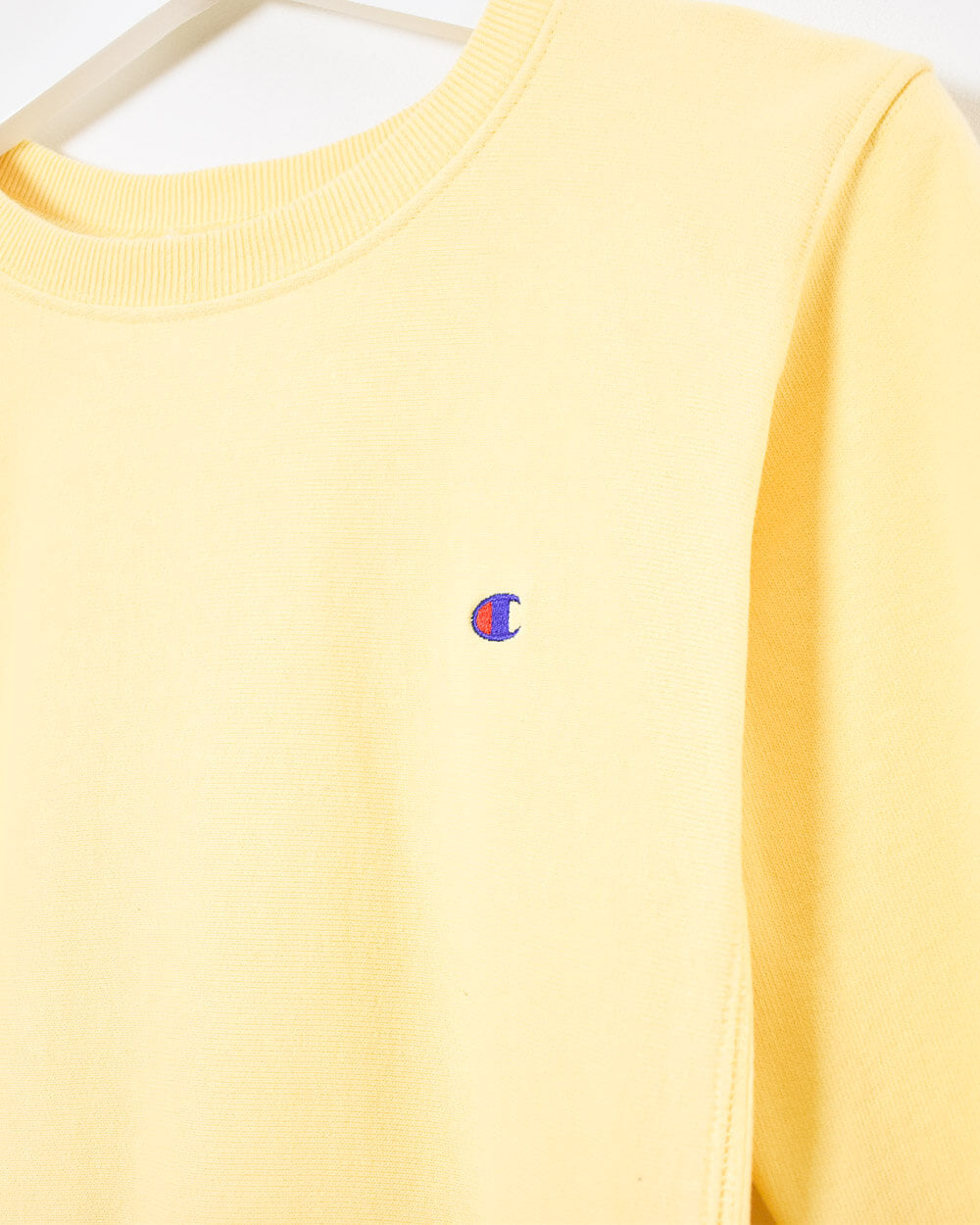 Light yellow champion 2025 crew neck sweatshirt