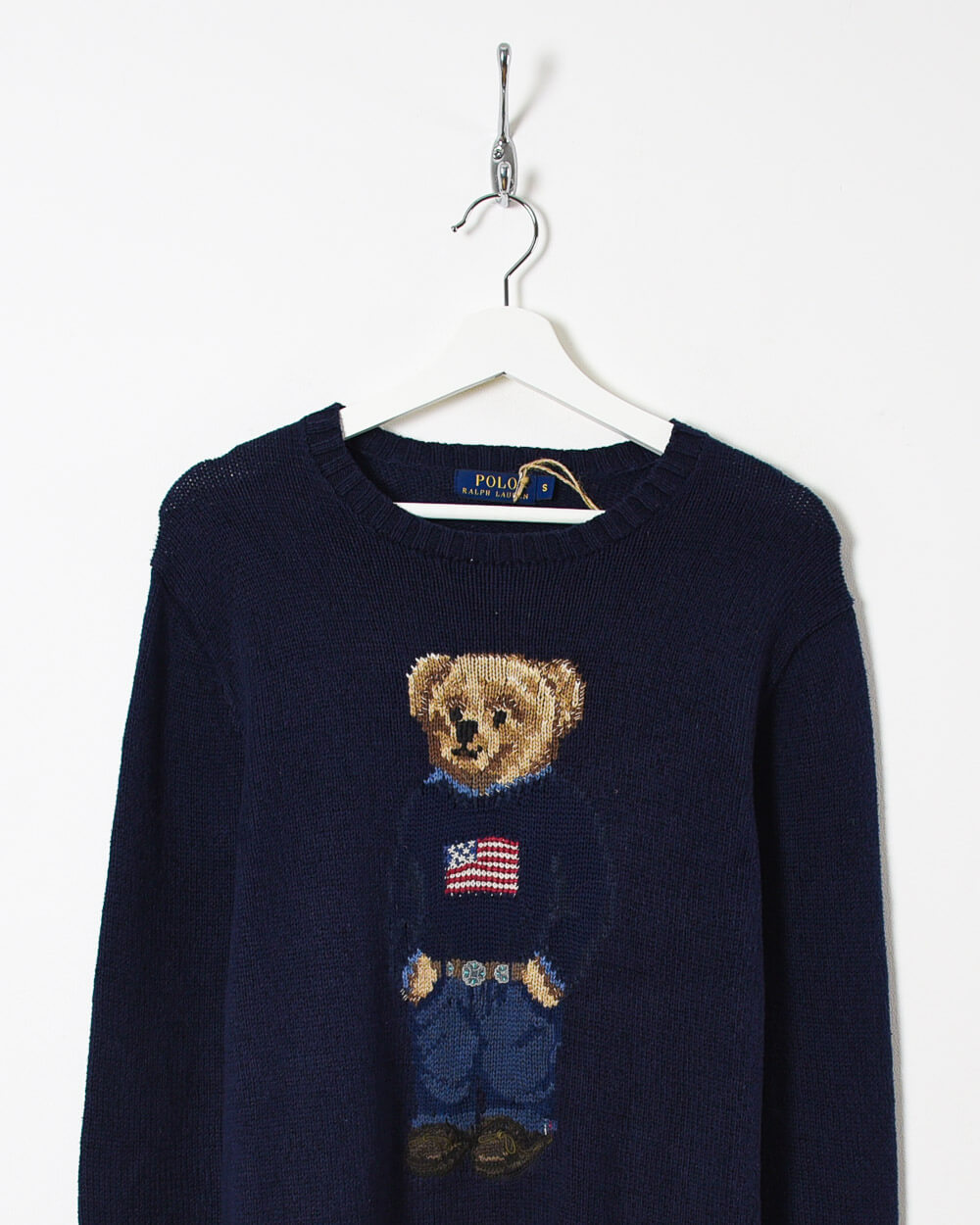 Ralph Lauren Polo Bear Knitted Sweatshirt - Small - Domno Vintage 90s, 80s, 00s Retro and Vintage Clothing 