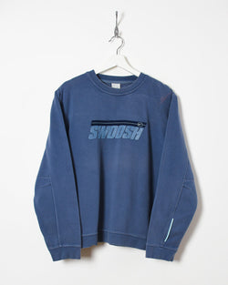 Nike Swoosh Sweatshirt - Medium - Domno Vintage 90s, 80s, 00s Retro and Vintage Clothing 