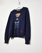 Ralph Lauren Polo Bear Knitted Sweatshirt - Small - Domno Vintage 90s, 80s, 00s Retro and Vintage Clothing 