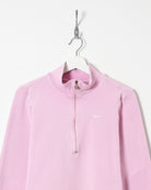 Nike Women's 1/2 Zip Sweatshirt - Medium - Domno Vintage 90s, 80s, 00s Retro and Vintage Clothing 