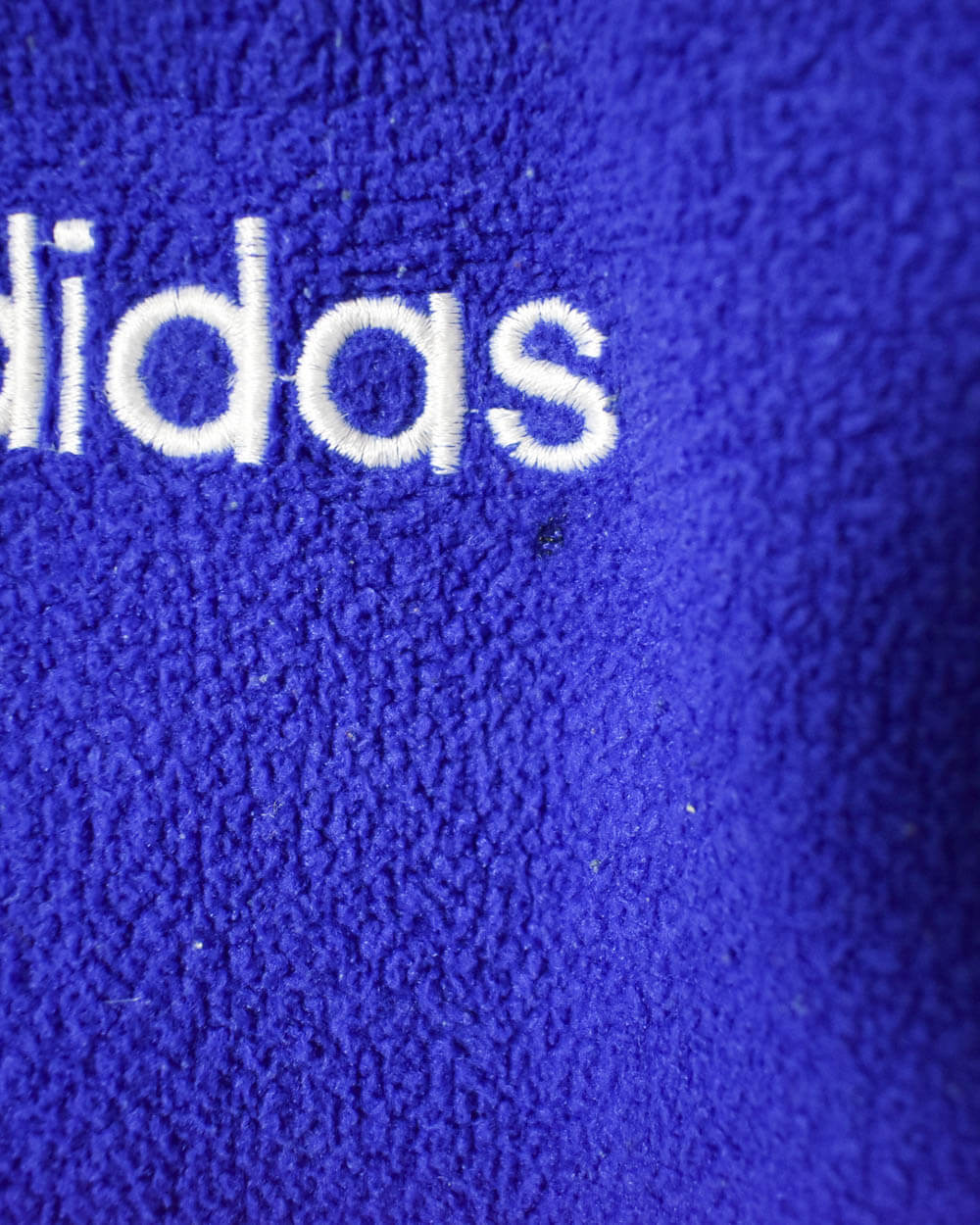 Blue Adidas Hamburger SV 1/4 Zip Fleece - X-Large