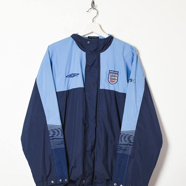 Navy Umbro England Pro Training 2001/03 Windbreaker Jacket