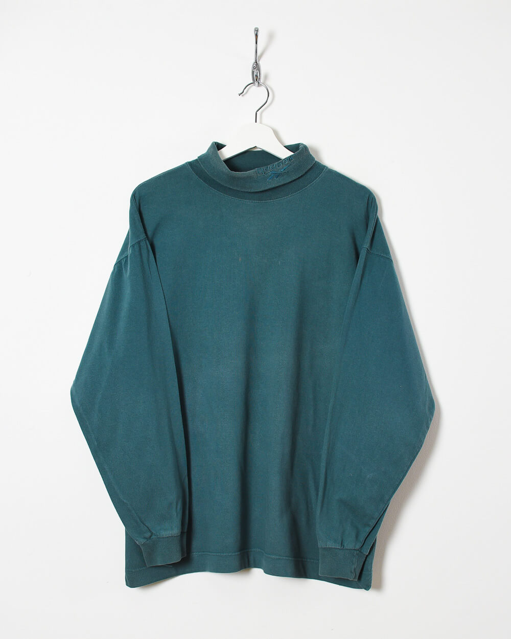 Reebok Turtle Neck Sweatshirt - Medium - Domno Vintage 90s, 80s, 00s Retro and Vintage Clothing 