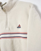 Adidas 1/4 Zip Fleece - Medium - Domno Vintage 90s, 80s, 00s Retro and Vintage Clothing 