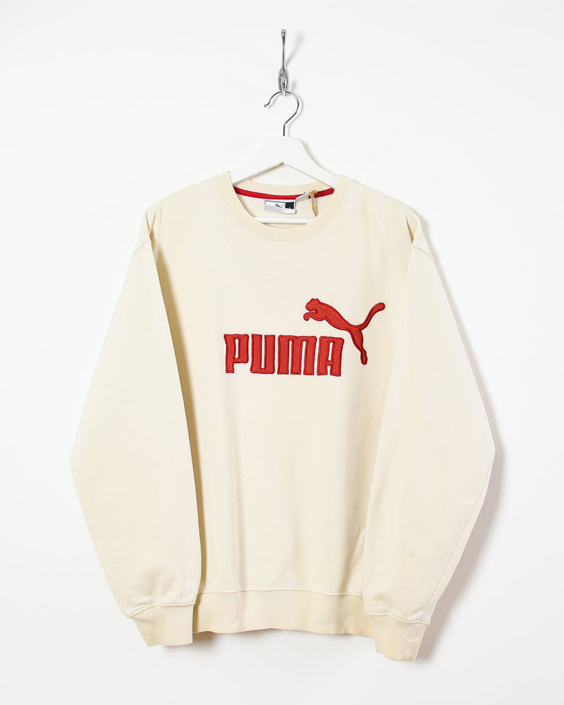 Vintage 00s Cotton Neutral Puma Sweatshirt - Medium– Domno Vintage