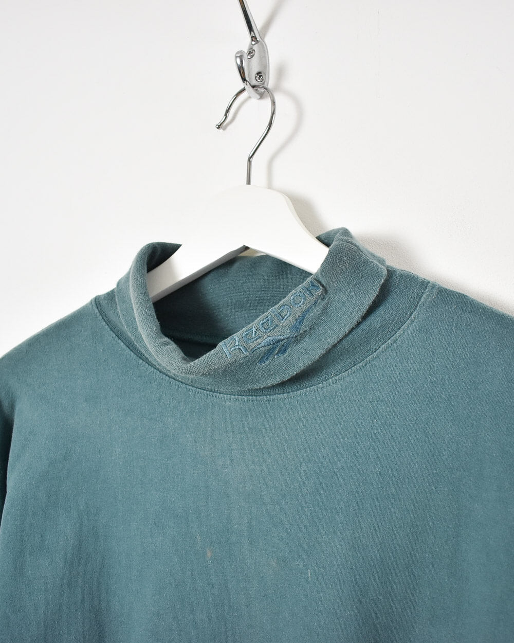 Reebok Turtle Neck Sweatshirt - Medium - Domno Vintage 90s, 80s, 00s Retro and Vintage Clothing 