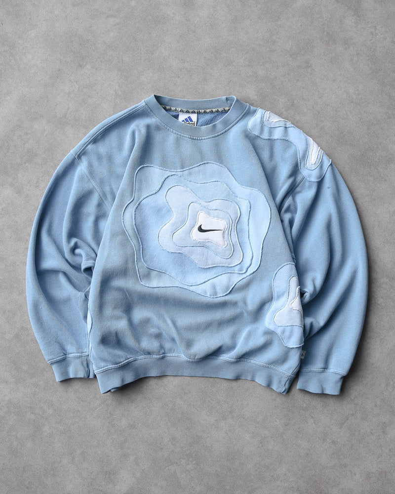Custom Reworked Nike Topographic Sweatshirt - Small