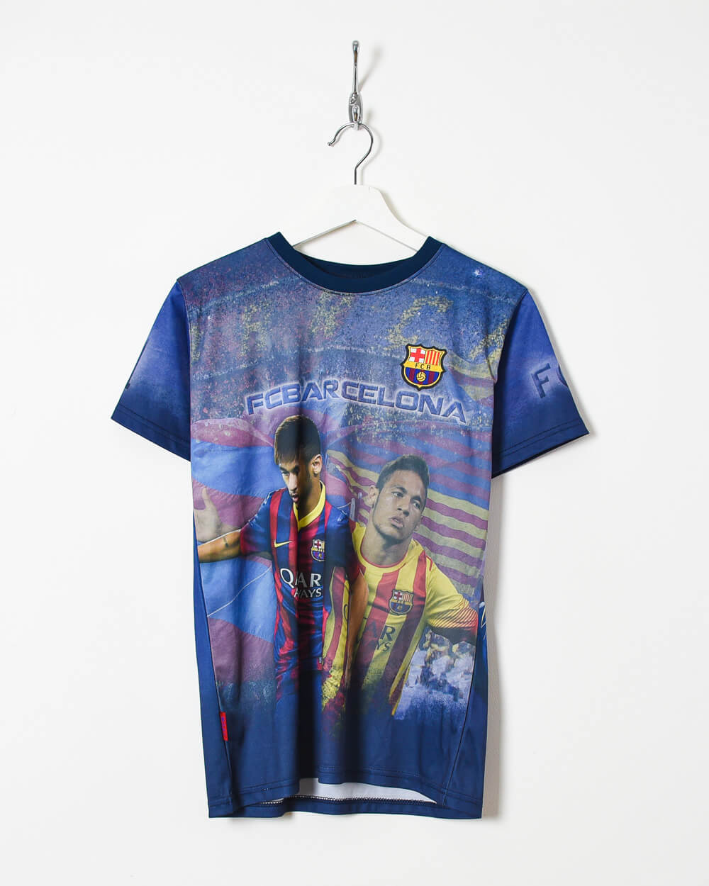 FC Barcelona Neymar Jr T-Shirt - Small - Domno Vintage 90s, 80s, 00s Retro and Vintage Clothing 