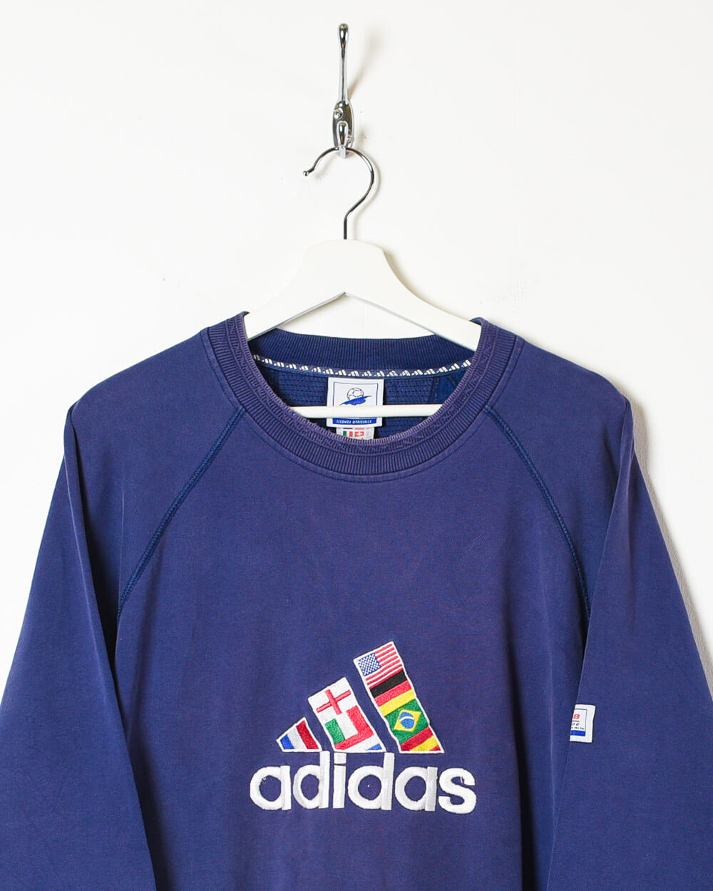Blue Adidas France 1998 Flag Sweatshirt - X-Large
