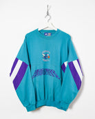 Starter Charlotte Hornets Sweatshirt - Large - Domno Vintage 90s, 80s, 00s Retro and Vintage Clothing 