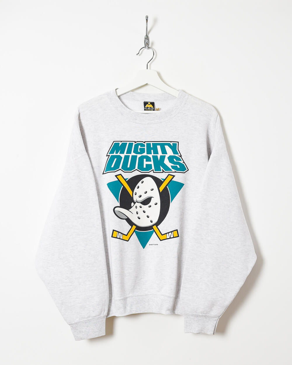 H.L.Miller Mighty Ducks Sweatshirt - Medium - Domno Vintage 90s, 80s, 00s Retro and Vintage Clothing 