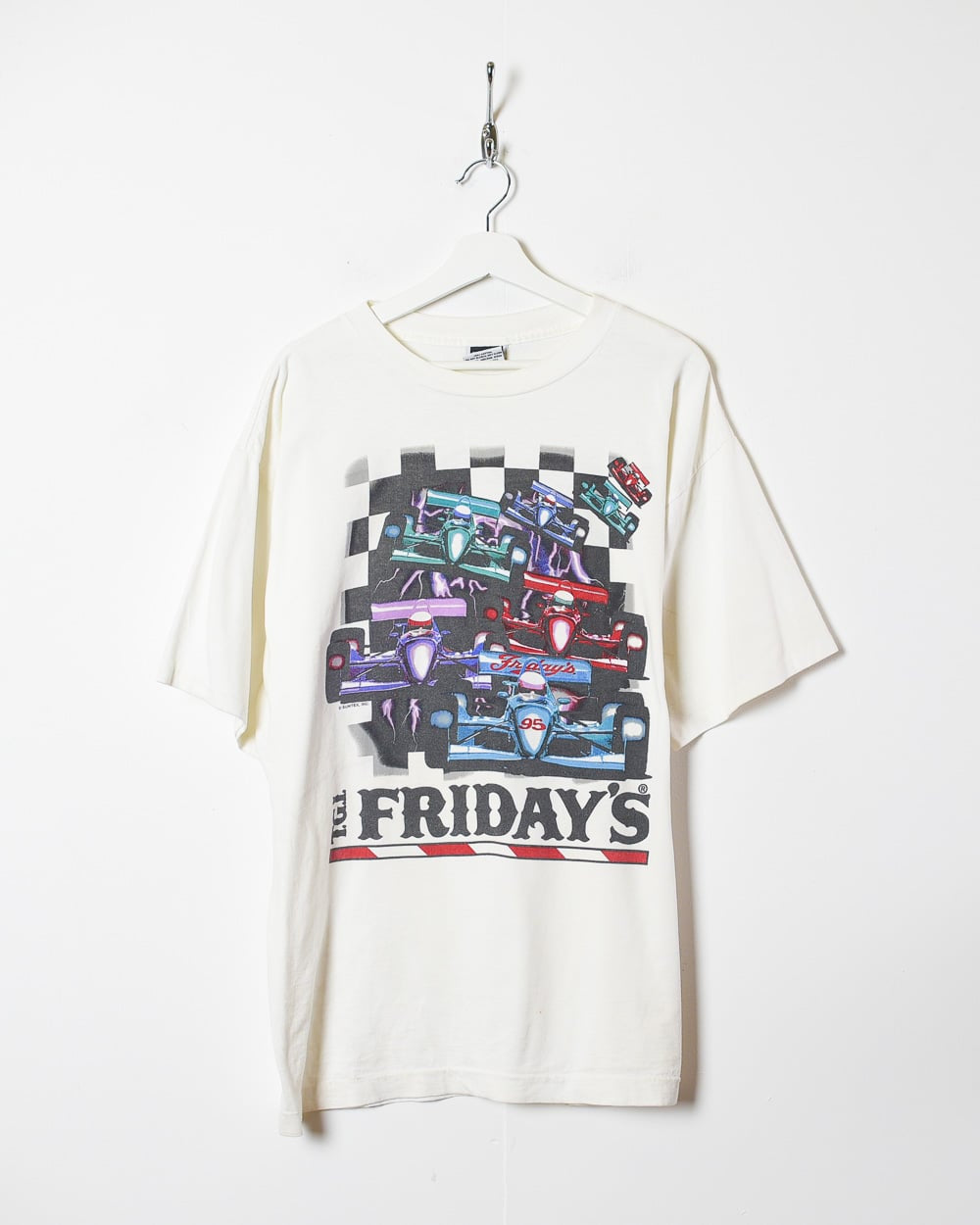 White Flying Start TGI Fridays Graphic T-Shirt - X-Large