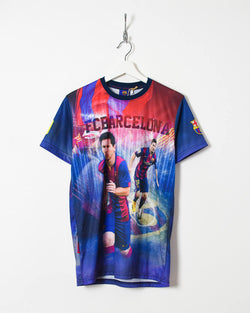 FC Barcelona Lional Messi T-Shirt - Medium - Domno Vintage 90s, 80s, 00s Retro and Vintage Clothing 