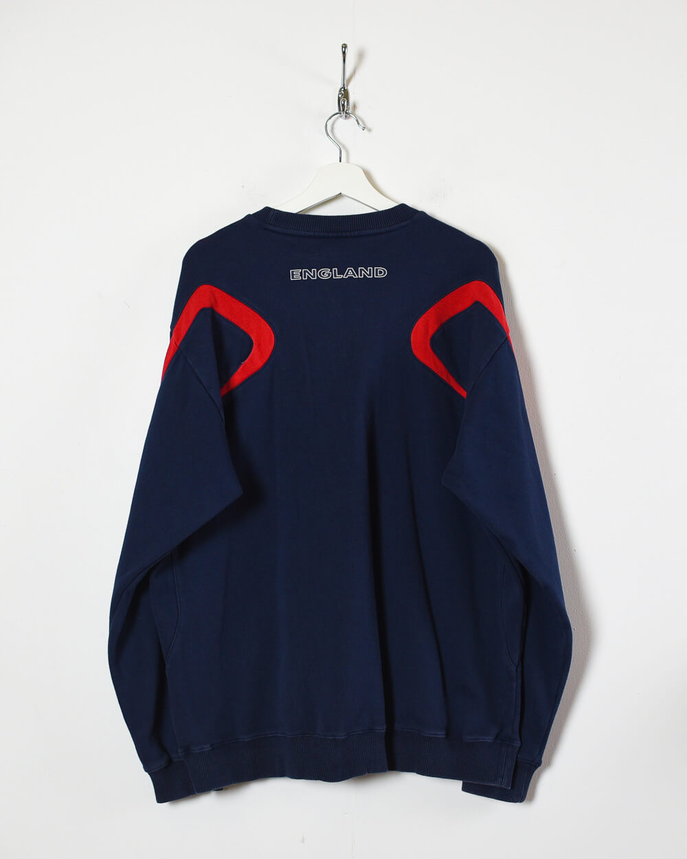 Vintage 00s Navy Umbro England Sweatshirt - X-Large Cotton – Domno 