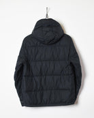 Black Polo Ralph Lauren Women's Hooded Puffer Jacket - Large