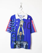 Blue Zidane Football Shirt - Small
