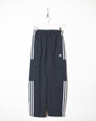 Black Adidas Cargo Tracksuit Bottoms - X-Small